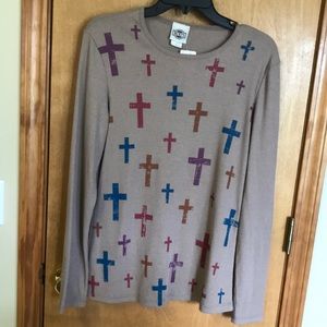 Rod’s Western Palace long sleeve “Cross” top